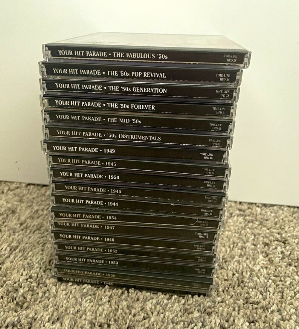 Time Life Your Hit Parade Compilation 18 CD Lot 1944-1950 1952-1956 1950s Series